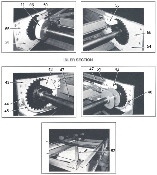 Unisort V Drive Section and Idler Section Parts